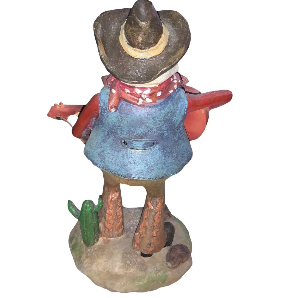 Cowboy Santa playing Guitar Figurine - Picture 5 of 8